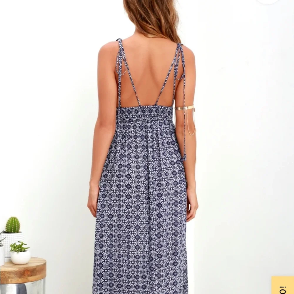 Lulus Blue Maxi S New - Picture 3 of 5
